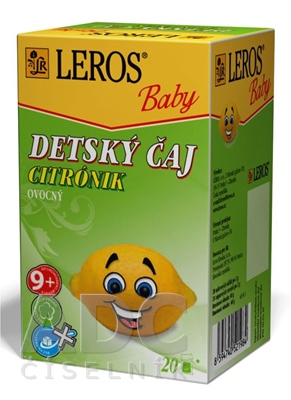 LEROS BABY DETSKÝ ČAJ CITRÓNIK