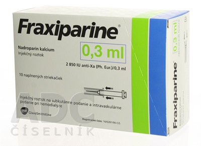 Fraxiparine 0 3 ml v tehotenstve