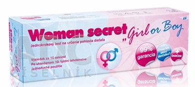 Woman secret test na určenie pohlavia dieťaťa