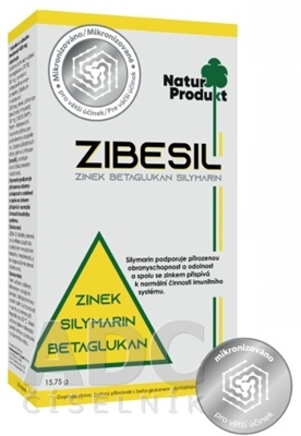 NaturProdukt ZIBESIL zinok, betaglukán, silymarín