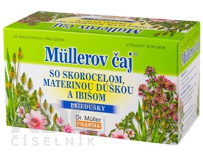 Müllerov čaj SO SKOROCELOM, MATER. DÚŠKOU A IBIŠOM