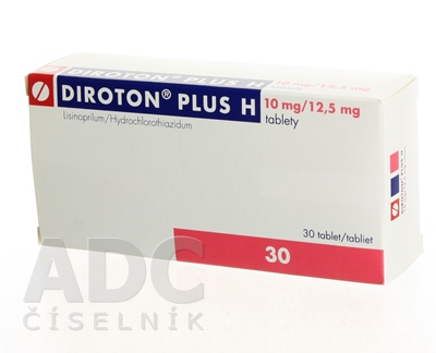 Diroton plus H 10 mg/12,5 mg tablety