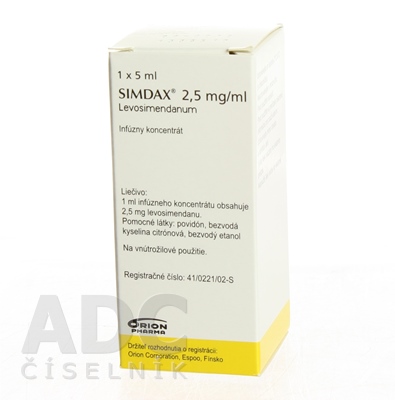 SIMDAX 2,5 mg/ ml
