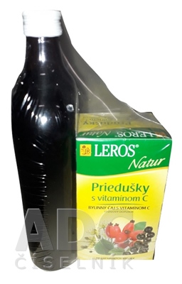 LEROS ŠŤAVA Baza čierna + Natur Priedušky s vit. C