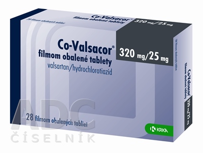 Co-Valsacor 320 mg/25 mg filmom obalené tablety