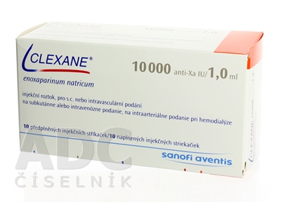 CLEXANE 10000 IU (100 mg)/1 ml