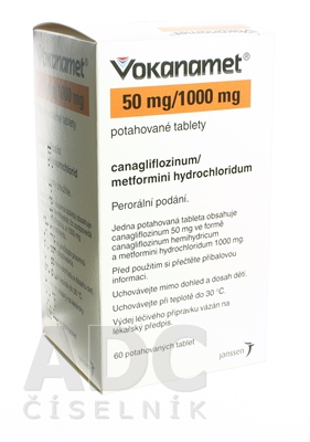 Vokanamet 50 mg/1000 mg filmom obalené tablety