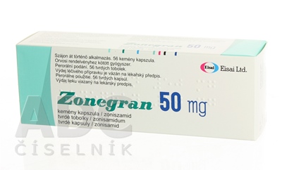 Zonegran 50 mg tvrdé kapsuly