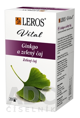 LEROS VITAL Ginkgo a zelený čaj