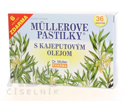 MÜLLEROVE PASTILKY S KAJEPUTOVÝM OLEJOM